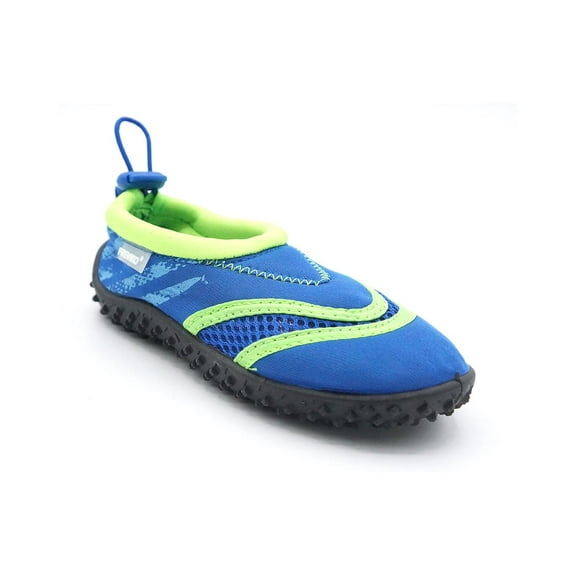 Fresko Toddler and Little Kids Water Shoes Aqua Socks Boys and Girls Beach Shoe, Blue Lime, Size: 13