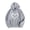Gray, variant on WREESH Womens Fashion Hoodie Valentine's Day Heart Print Round Neck Long Sleeve Hooded T-Shirt Loose Tops Blouse Gray