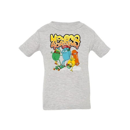 

Monster Skateboarding Academy T-Shirt Infant -Image by Shutterstock 12 Months