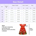 thumbnail image 3 of Girls Christmas Cartoon Dress Santa Claus Costume Flutter Sleeves Dress, 3 of 6