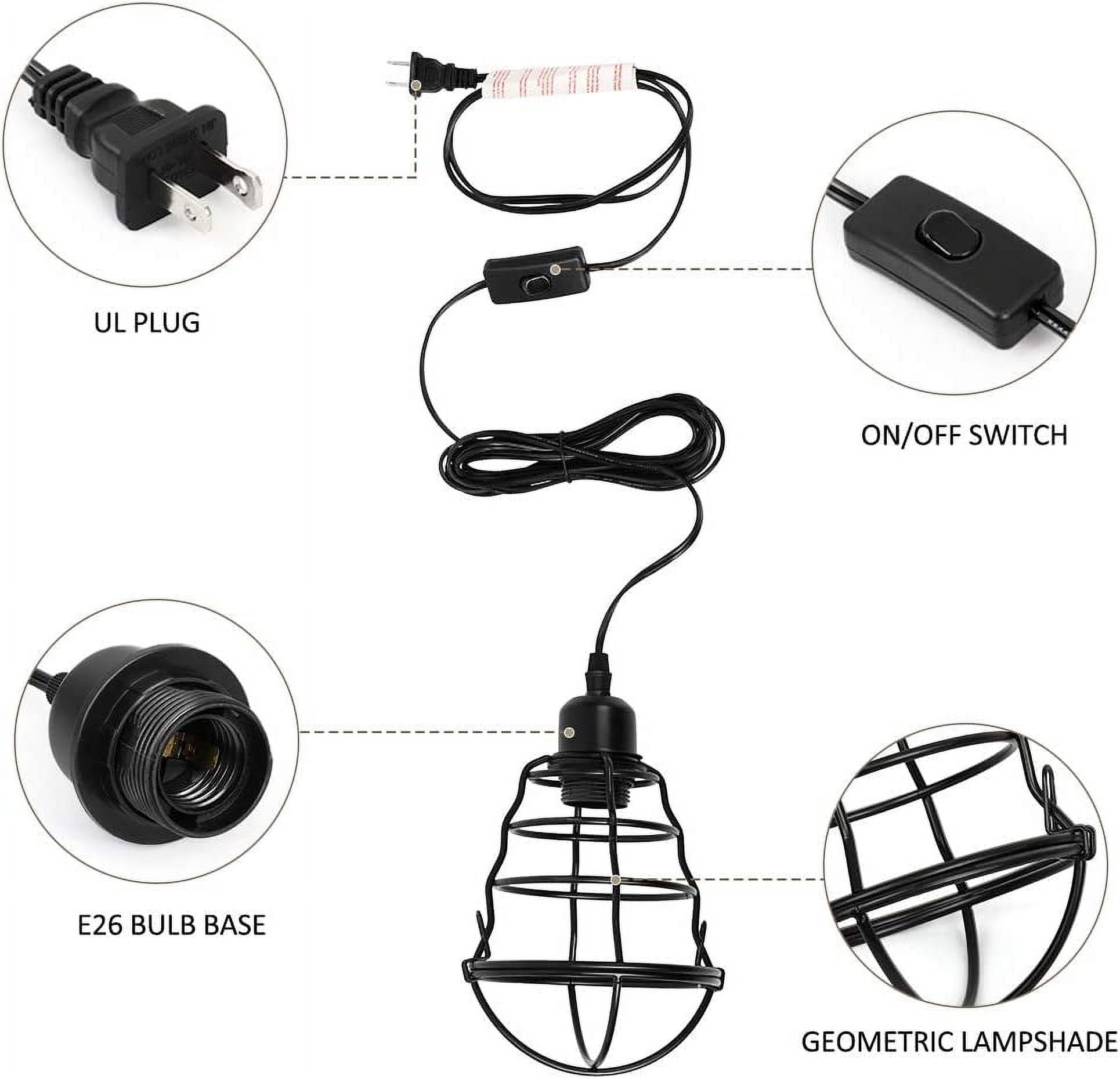 Oumilen Modern 1-Light Hanging Pendant Lights Black