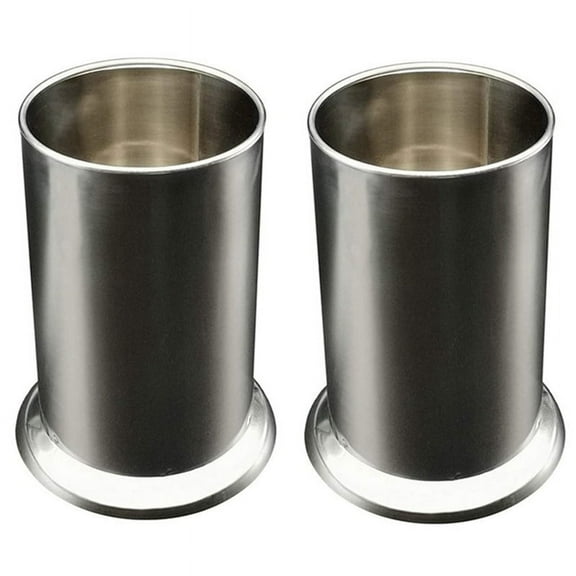 2X Stainless Steel Straw Holder, Counter-Top Straw Dispenser