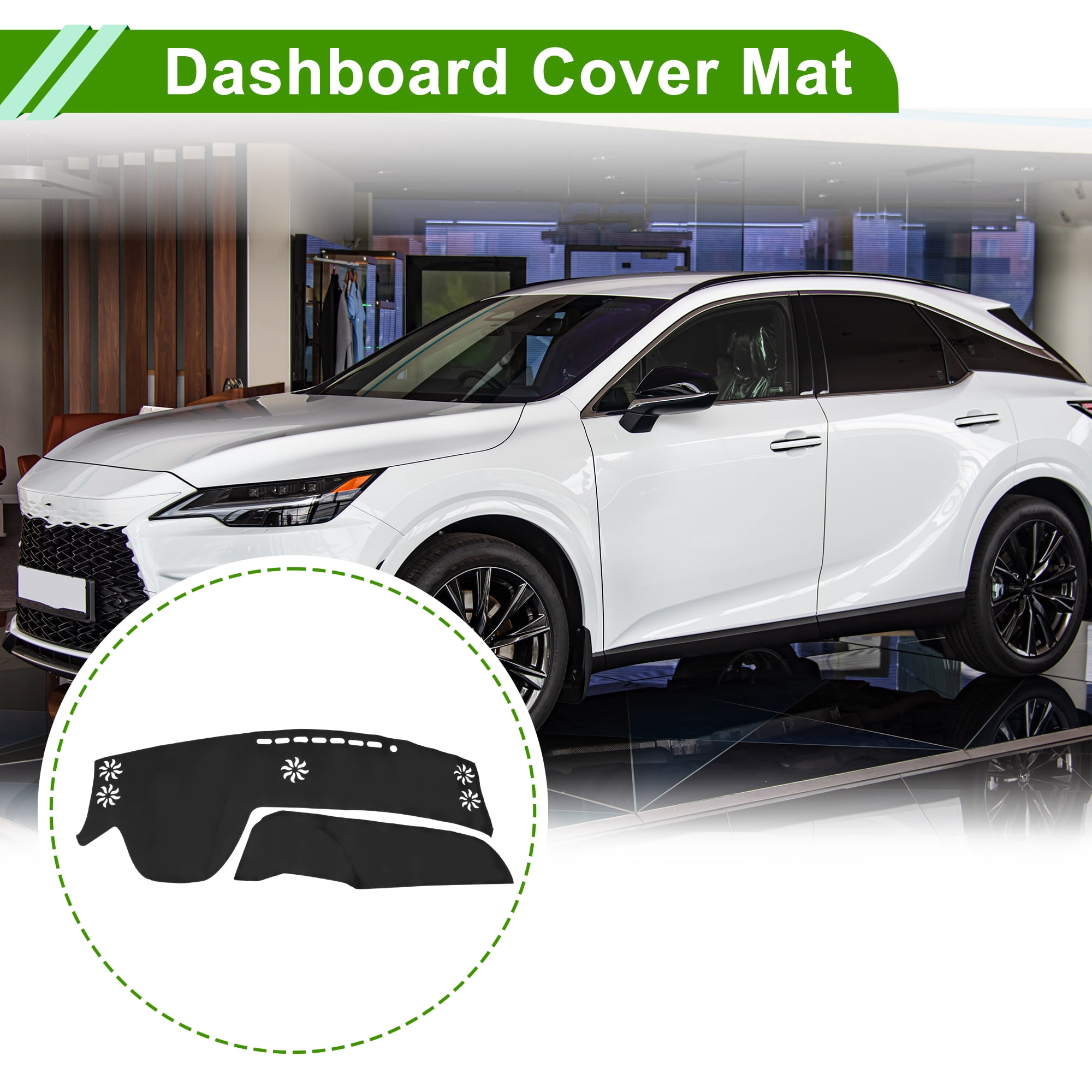 Unique Bargains Dashboard Cover for Lexus RX 350 2023-2025 Anti-Slip Black