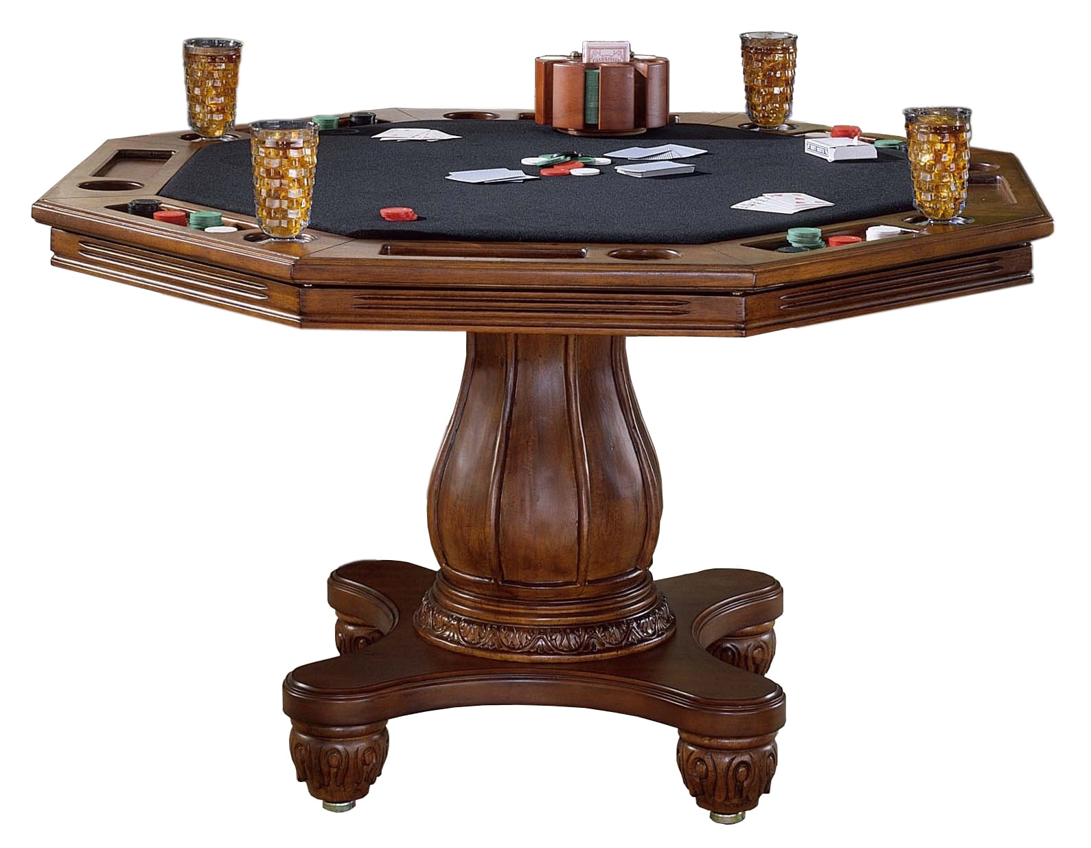 Hillsdale Furniture Kingston Wood Game Table, Medium Cherry