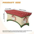 thumbnail image 7 of TSOVTHRID Cartoon Santa Claus Dot Print Rectangular Tablecloth, Stretch Polyester Table Cloth, Washable and Wrinkle Resistant Tablecloth Protector for Party, Wedding, Event Christmas Decor, 7 of 7