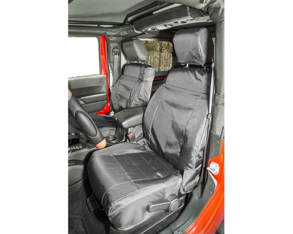 Rugged Ridge 13216.12 Ballistic Seat Cover Kit, Front, Black; 1118