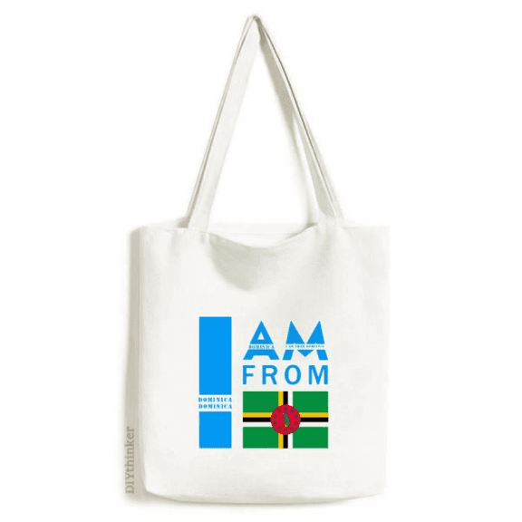 I Am From Donica Tote Canvas Bag Shopping Satchel Casual Handbag