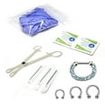thumbnail image 1 of Kit de Perçage Septum 10 Pcs - Fer à Cheval Circulaire, Septum, Aiguille, Pinces, Gants, 1 of 5