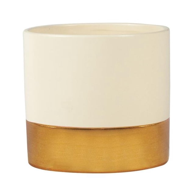 Cream & Rose Gold Planter