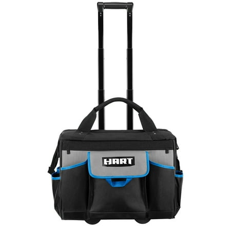 

HART 18-inch Rolling Tool Bag Waterproof Bottom Telescoping Pull Handle