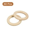 thumbnail image 3 of 60Pack 35mm(1.4-inch) Natural Wood Rings, 6mm Thick Smooth Unfinished Wooden Circles, 3 of 6