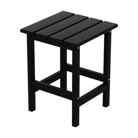Westin Outdoor Patio Plastic Side Accent Table, Black