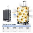 thumbnail image 4 of Susaid Sunflowers Print Elastic Washable Suitcase Cover with Hidden Zipper, Fits 18-32 Inch Luggage for Protection During Travel-Medium, 4 of 7