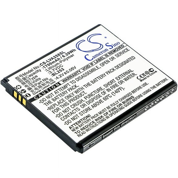 Replacement Battery for Motorola MBP50/MBP50-G2/MBP50PU/MBP855/MBP855CONNECTPU,PN:BL253,1700mAh