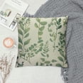 thumbnail image 2 of COMIO  Green Leaf Watercolor Throw Pillow Cover Eucalyptus Greenery Botanical Foliage Branch Twig Nature Pillow Case Decorative Men Women Boy Girl Room Cushion Cover for Home Couch Bed, 2 of 5