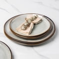 thumbnail image 5 of AmorArc Ceramic Plates Set of 6, 8.5 Inch Handmade Reactive Glaze Stoneware Plates set for Dessert, Salad, Appetizer, Dinner, Microwave & Dishwasher Safe, Scratch Resistant-Green Wheat, 5 of 9