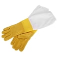 thumbnail image 3 of Hilitand 2PCS Sheepskin Yellow Against Anti Bee Sting Hollow Breathable Hand Protection, 3 of 8