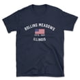thumbnail image 1 of Rolling Meadows Illinois Patriot Men's Cotton T-Shirt, 1 of 1