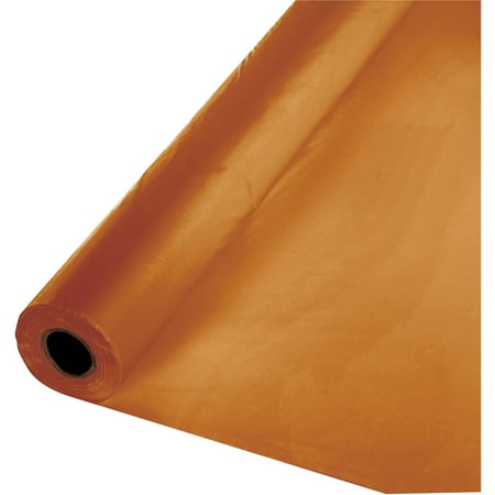 Pumpkin Spice Orange Plastic Banquet Roll, each