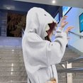 thumbnail image 3 of Unisex Shark Tooth Hoodie Pullover Loose Long Sleeve Oversized Hooded Sweatshirt for Men Women Cute Streetwear Tops with Pocket S‑XXL, 3 of 7