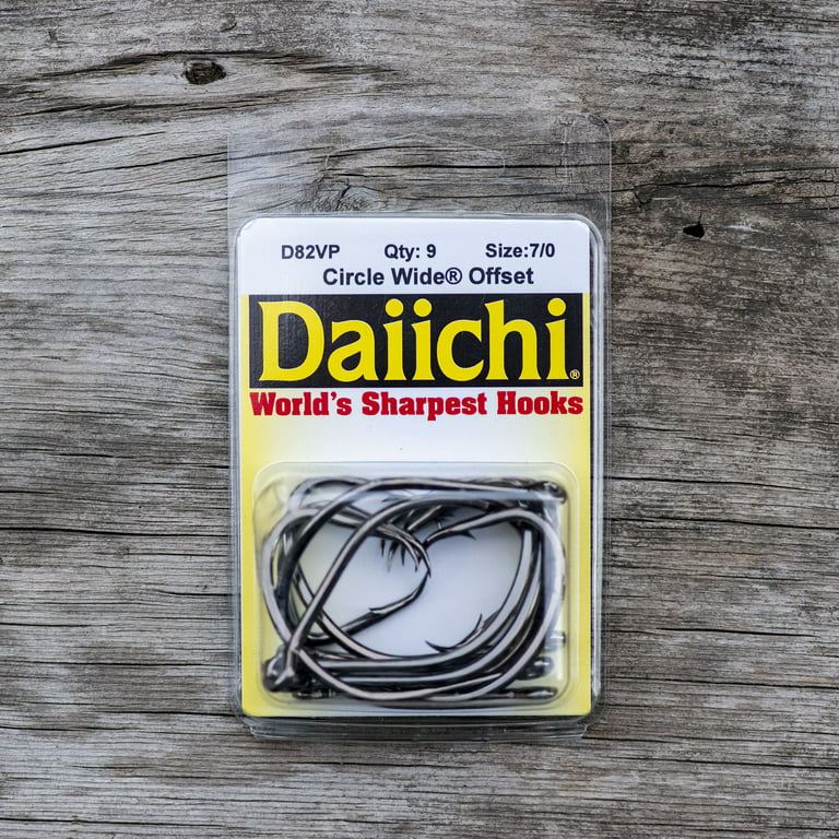 Daiichi Circle Wide Hook Black Nickel Size 7/0 11ct 