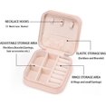 thumbnail image 4 of Hweilai 3pack PU Leather Travel Jewelry Case, Mini Jewelry Box, Small Jewelry Organizer Portable Display Storage Case, 4 of 7