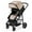 Coffee, variant on Babyjoy 2 in 1 Foldable Baby Stroller Kids Travel Newborn Infant Buggy Pushchair 22 lbs Gray