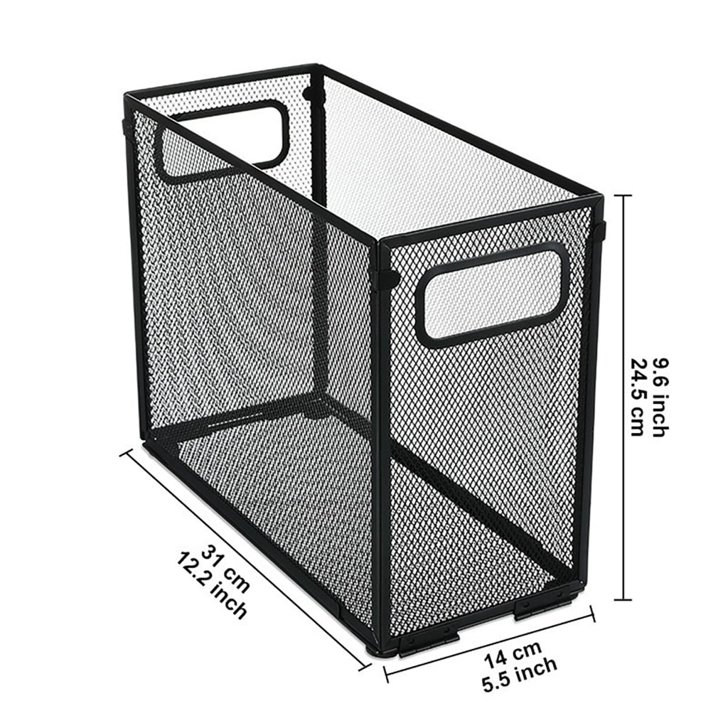 Desk Document Organizers Metal File Storage Case Large Capacity Storage Basket for Office Desk Organization Acessories