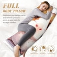 thumbnail image 4 of KLL Cartoon Guinea Pig Pattern Long Body Pillow Cover,20x60 Body Pillow Cases,Soft Brushed Microfiber Invisible Zipper Design-Pillow core not included, 4 of 7