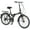 Black, variant on 24-Inch Lightweight Folding Bike with Steel Frame, 7-Speed City Bicycle - Gray
