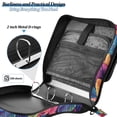 thumbnail image 4 of FORMRS Zipper Binder with Shoulder Strap 2-inch Ring 500 Sheet Capacity File Bag, Colorful Art Leaves Pattern, 4 of 5