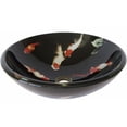thumbnail image 4 of Novatto Fiche Glass Circular Vessel Bathroom Sink, 4 of 5