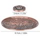 thumbnail image 5 of Double Dragon Incense Burner Plate Holder Zinc Alloy Home Decoration for Worship, 5 of 5
