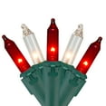 thumbnail image 1 of Northlight Mini Lumières de Noël Incandescentes - Rouge et Clair - Fil Vert de 7 Pieds - 35ct, 1 of 3