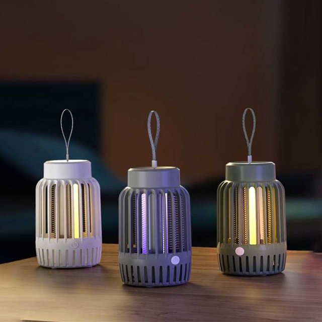 XWSHYW Lámparas y Pantallas Nueva Lámpara Trampa para Mosquitos, Lámpara para Atrapar Mosquitos, Lámpara para El Hogar, Tipo Choque, Artefacto Trampa para Mosquitos Silencioso para Interiores