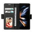 thumbnail image 3 of Dteck for Samsung Galaxy Z Fold 5 Case Wallet with Card Holder, Soft PU Leather Magnetic Closure Shockproof Protective Phone Cover for Z Fold 5,Black, 3 of 5