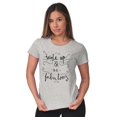 thumbnail image 3 of Wake up be Fabulous Pretty Inspiring Womens Fitted Plus Size Graphic Tee Brisco Brands 2X, 3 of 5