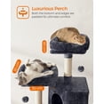 thumbnail image 4 of Árbol para gatos Feandrea MPCT141G01 gris ahumado 115 cm, 4 of 5