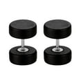 thumbnail image 2 of 1 Par de Pendientes de Tuerca para Hombre de de para Mujer, Tapones para Los Oídos, Piercings, Pendiente de Tornillo Negro Fernando Pendientes de tornillo de madera, 2 of 8