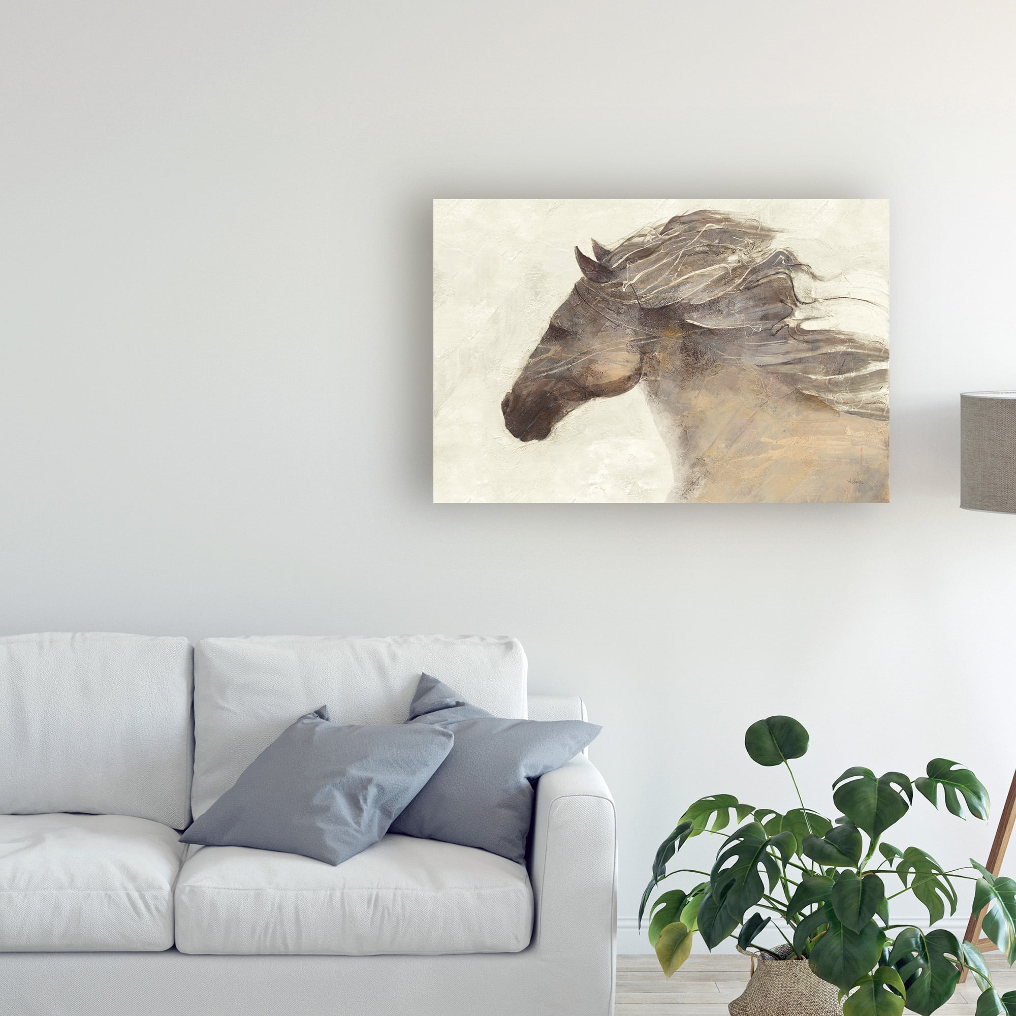 Trademark Fine Art 'Into The Wind Ivory Crop' Canvas Art by Albena Hristova