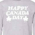 thumbnail image 4 of Inktastic Happy Canada Day with Distressed Maple Leaves Long Sleeve Youth T-Shirt, 4 of 5