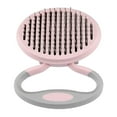 thumbnail image 1 of ziyahi Multi-Angle Adjustable Pet Comb Dog Steel Pin Brush Pet Cleaning Comb Pink, 1 of 6