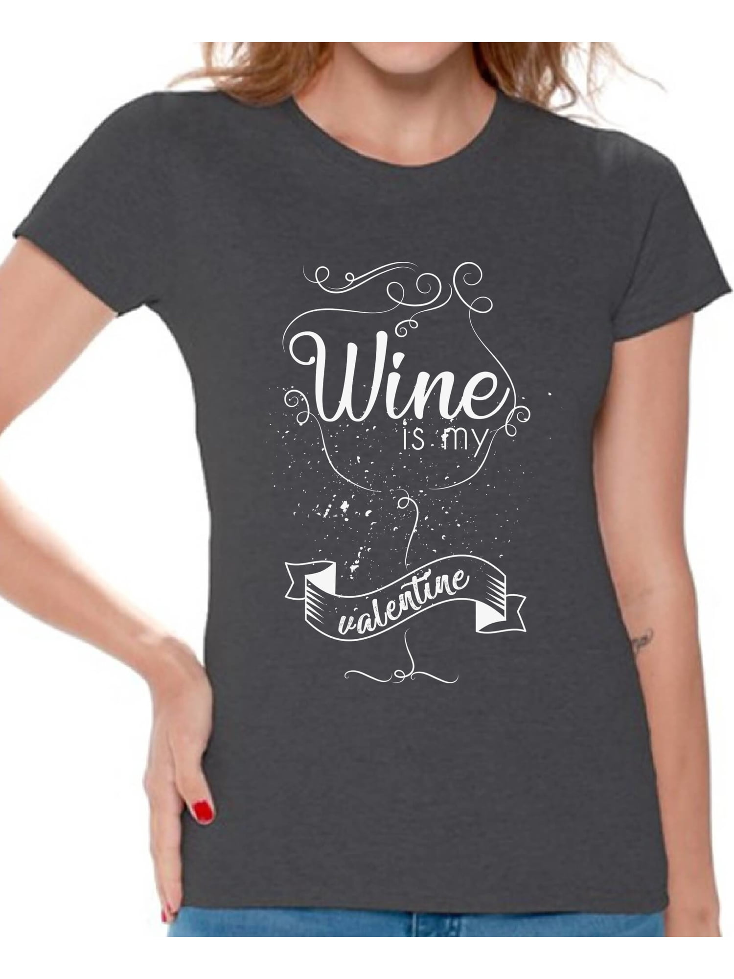 Best & Cute Gift Idea For Him And Her Womens Valentine Perfect For Wine Lovers Valentines Day Shirt Mine Wine Unisex T-Shirt