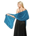 thumbnail image 3 of Fgnfyis Elegant Satin Evening Wrap Shawl Soft Party Wear Formal Dinner Lightweight Dressy Cover Up Blue One Size, 3 of 3