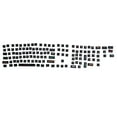 thumbnail image 2 of Teclado mecánico de sublimación de tinta Dot Keycap Compatible con 61/64/68/87/96/104/108Negro, 2 of 9