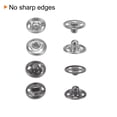 thumbnail image 4 of Sew on Snap Buttons 8.5mm Snap Fasteners for Sewing Black & White, 100 Sets, 4 of 6