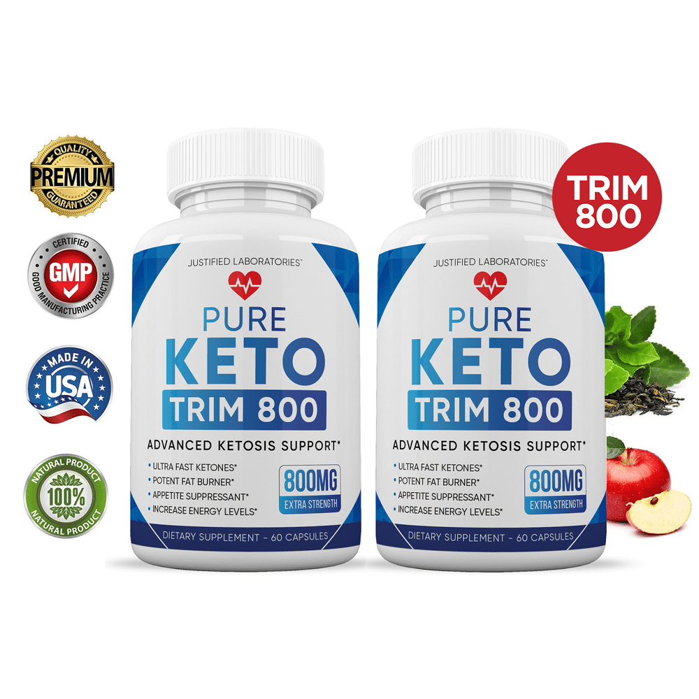 Pure Keto Trim 800 Pills Advanced BHB Boost Ketogenic Supplement