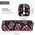 thumbnail image 3 of Rocae Ladybug for Pen and Marker Pouch with Zipper for Men and Women, Stationery Bag Pen Holder for Work and Office, 3 of 9
