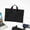 Black, variant on A4 Canvas Document Bag Zippered File Pouch Bag with Handle, Waterproof File Folder Brifecase for Project Meeting Office Travel, Carrying Paper Files Books Filing Folder, Business Briefcase Bag