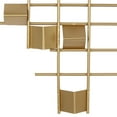 thumbnail image 5 of CosmoLiving by Cosmopolitan Gold Metal 3D Folded Stripes Geometric Wall Decor, 5 of 9
